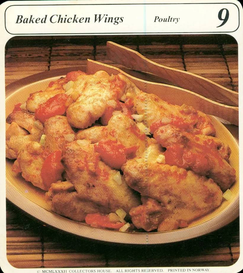 Scanned recipe card, page 1
