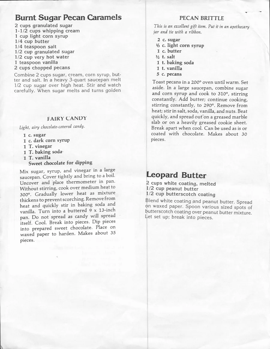 Scanned recipe card, page 3