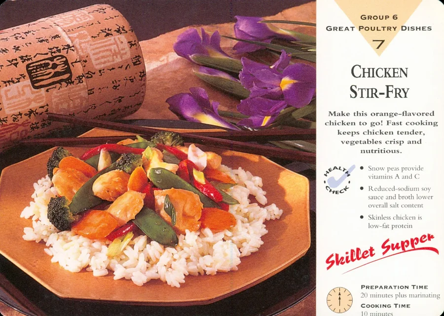 Scanned recipe card, page 1