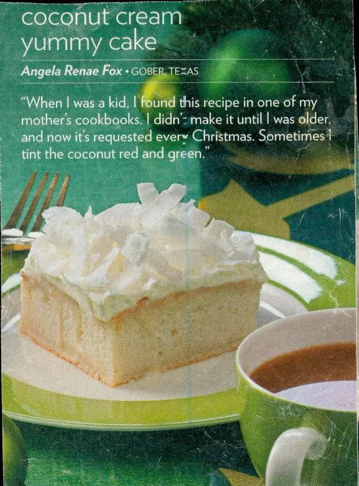 Scanned recipe card, page 2