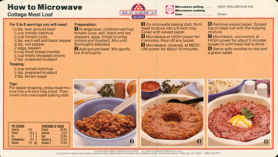 Scanned recipe card, page 2