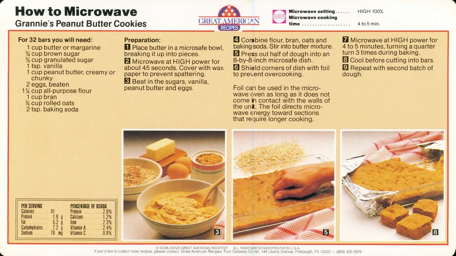 Scanned recipe card, page 2