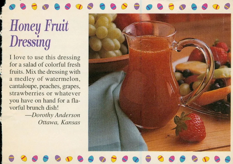 Scanned recipe card, page 1