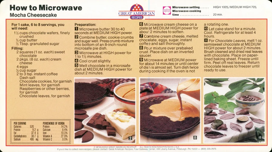 Scanned recipe card, page 2
