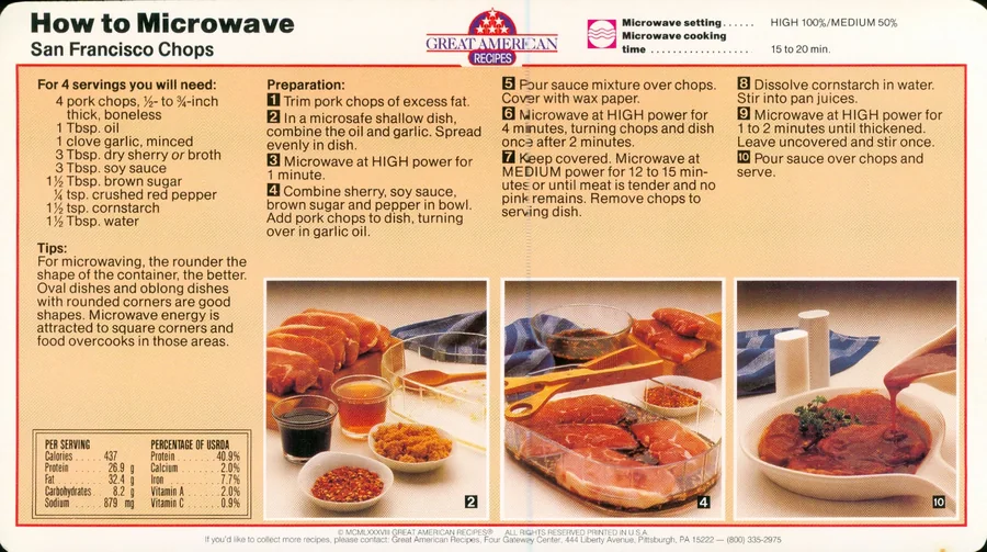 Scanned recipe card, page 2