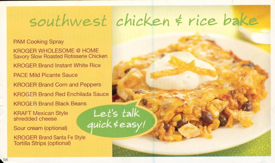 Scanned recipe card, page 1