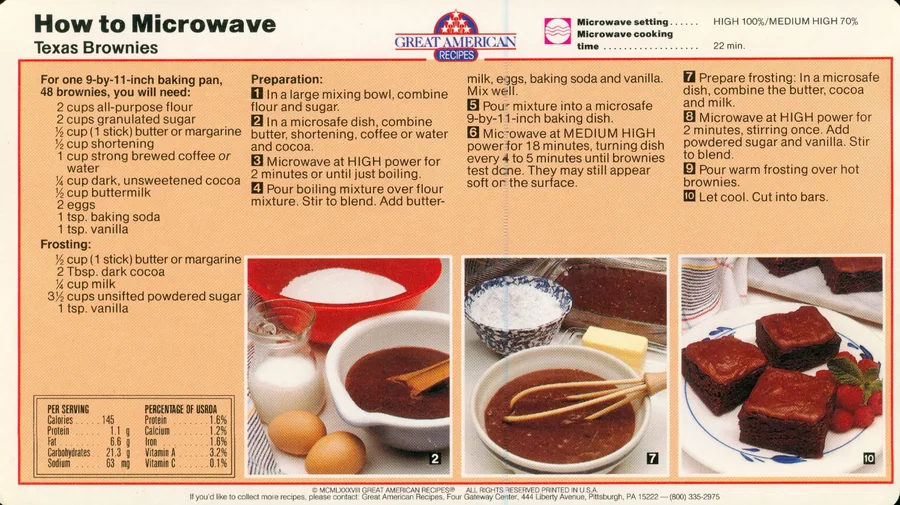 Scanned recipe card, page 2